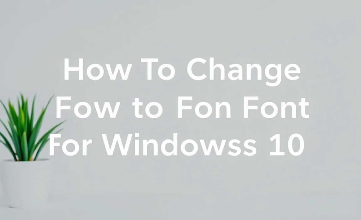 How To Change Font For Windows 10: Easy Step-By-Step Guide - wingeek
