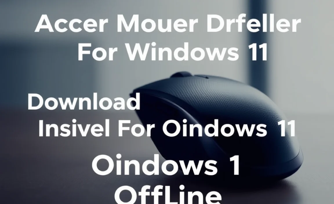Download Acer Mouse Driver Installer For Windows 11 Offline - wingeek