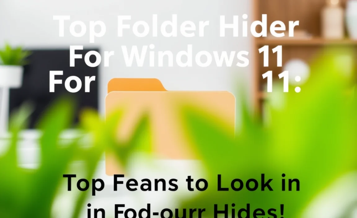 Top Folder Hider For Windows 11: Secure Your Files! - wingeek