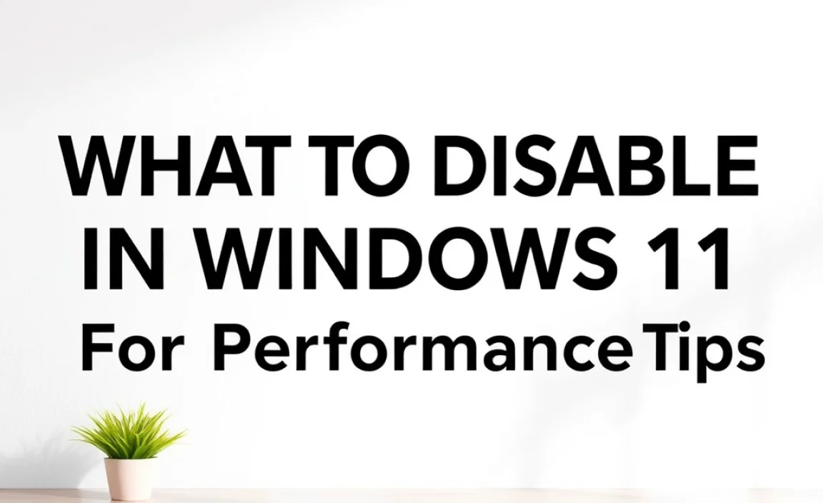Boost Speed: What To Disable In Windows 11 For Performance - wingeek